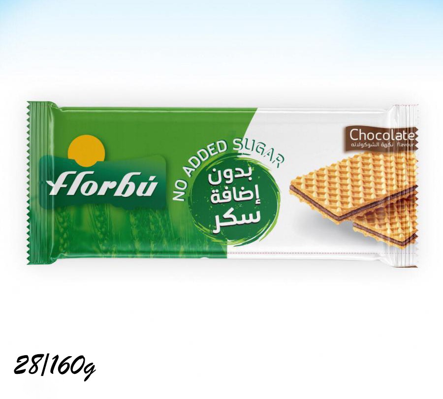 ويفر فلوربو بالكاكاو بدون سكر 160غم