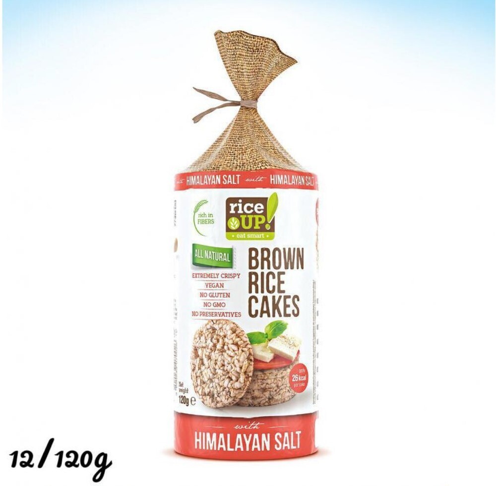 رايز كيك مع ملح الهمالايا بدون جلوتين 120غم