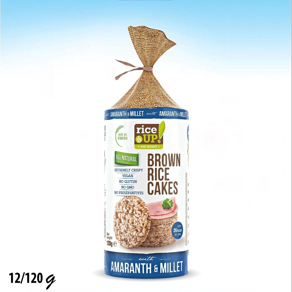 رايز كيك مع حبوب الدخن والأمارانث بدون جلوتين 120 غم