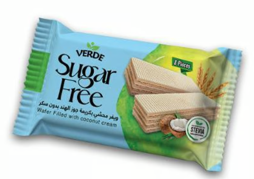 ويفر محشي بكريمة جوز الهند بدون سكر ( فيردي )