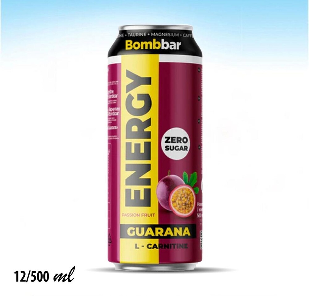 مشروب طاقة (GUARANA) الكارنتين بنكهة المس فلورا بدون سكر غني بالمغنيسيوم والكافيين والتورين 500 مل