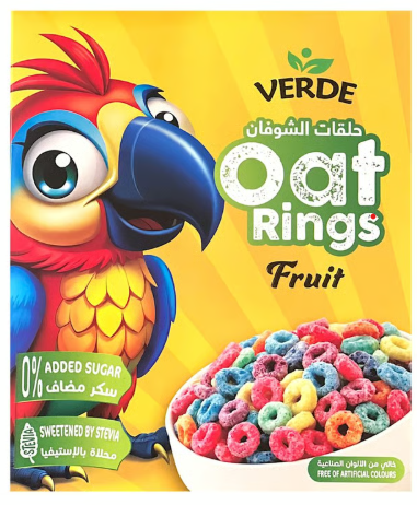 حلقات الشوفان بالفواكه (فيردي )250غم