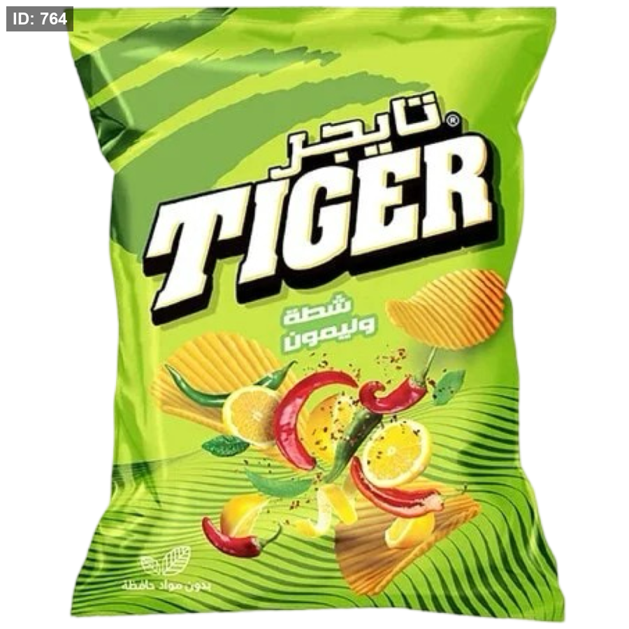 تايجر شيبس شطة وليمون 12 غم