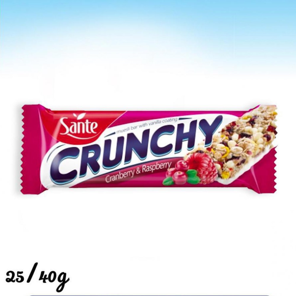 سانتي كرنشي بار توت بري 40غم