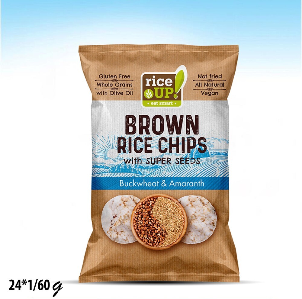 رايز شيبس بنكهة الحنطة السوداء والأمارانث بدون جلوتين 60 غم