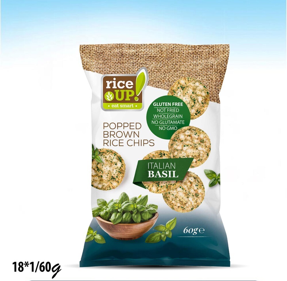 رايز شيبس بنكهة الريحان الإيطالي بدون جلوتين 60 غم