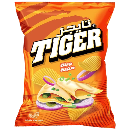 تايجر شيبس جبنه وبصل 12 غم