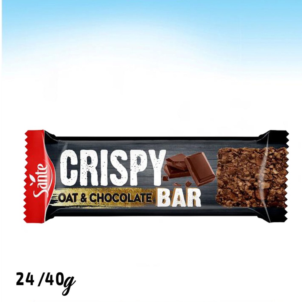 سانتي كريسبي بار بالشوفان والكاكاو والشوكولاتة 40غم