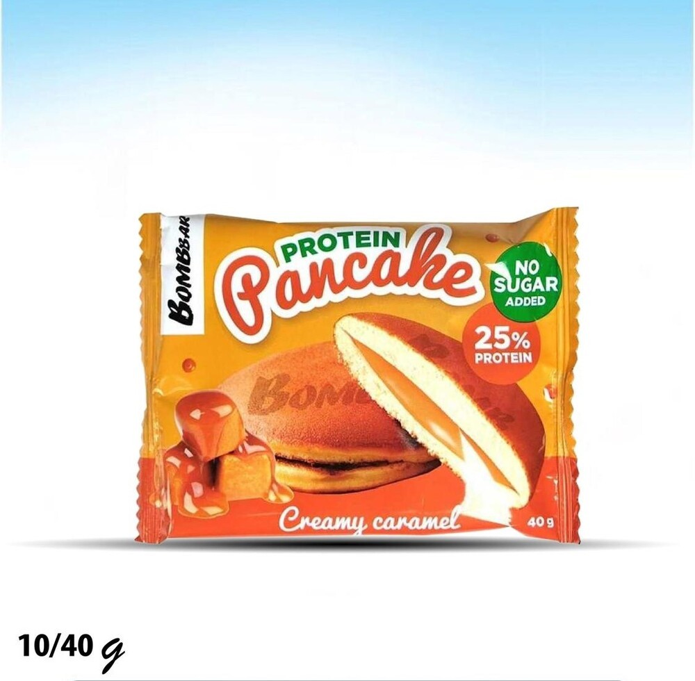 بان كيك غني بالبروتين بنكهة الكراميل 25%بروتين بدون سكر 40 غم