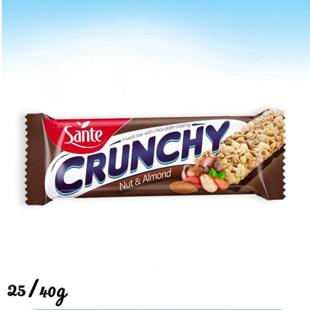 سانتي كرنشي بار شوكولاته وفول سوداني 40غم