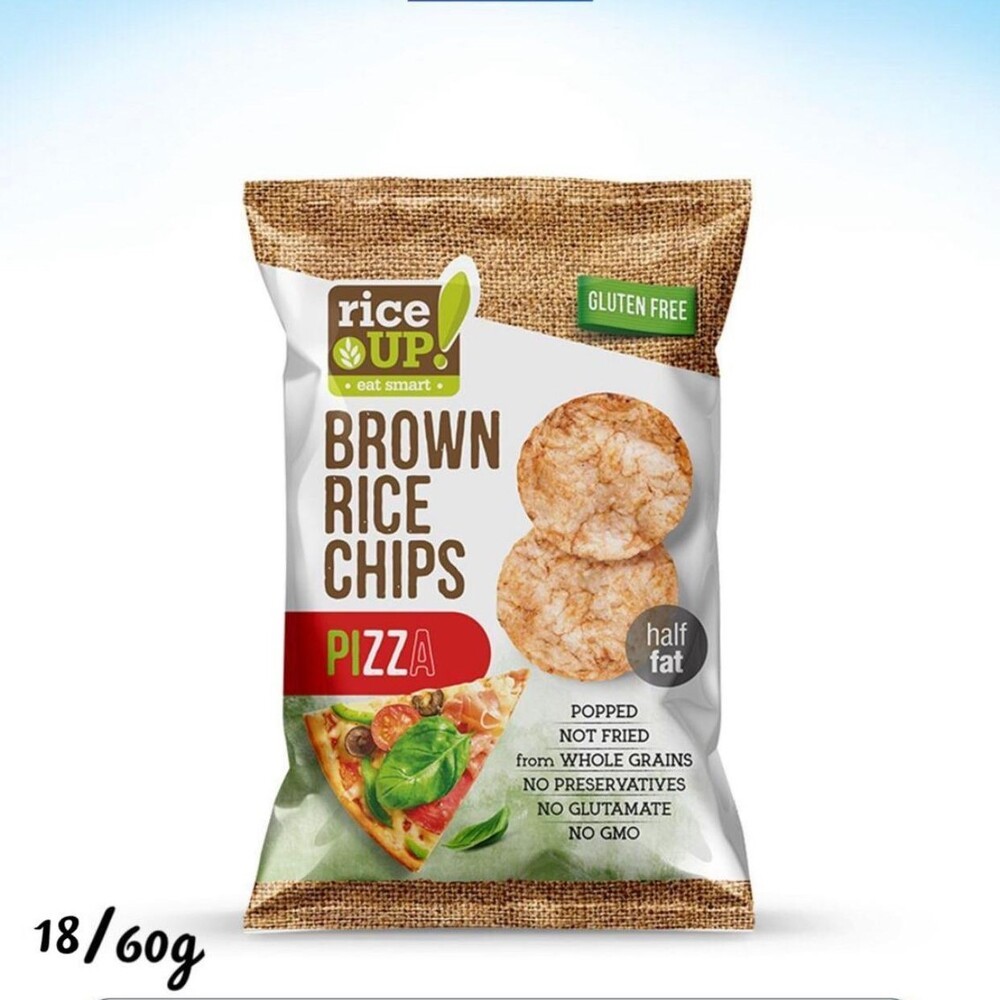 رايز شيبس بالبيتزا بدون جلوتين 60غم