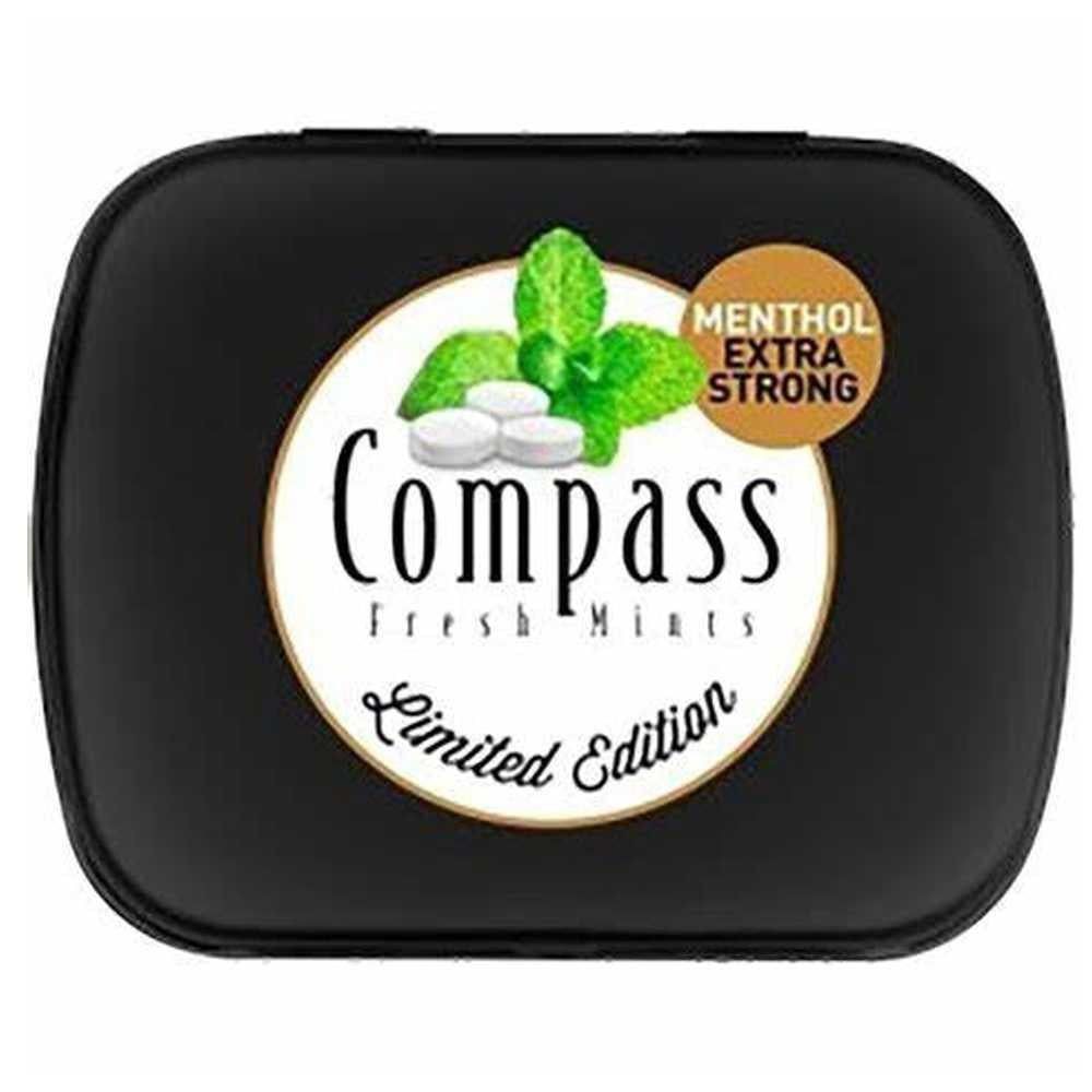 ملبس بطعم النعنع القوي 14غم بدون سكر compass